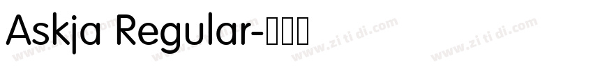 Askja Regular字体转换